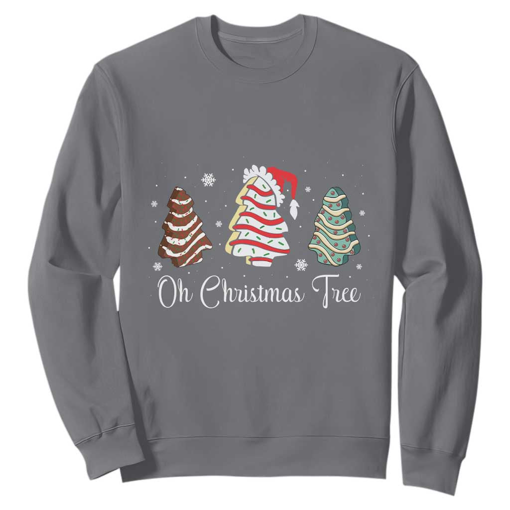 Funny Oh Christmas Tree Cakes Sweatshirt TS10 Charcoal Print Your Wear