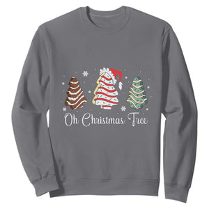 Funny Oh Christmas Tree Cakes Sweatshirt TS10 Charcoal Print Your Wear