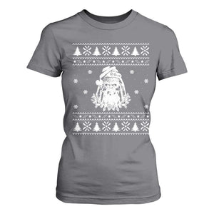 Bigfoot Santa Claus T Shirt For Women Funny Ugly Xmas Sasquatch Lovers TS10 Charcoal Print Your Wear