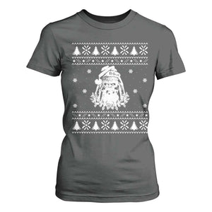 Bigfoot Santa Claus T Shirt For Women Funny Ugly Xmas Sasquatch Lovers TS10 Dark Heather Print Your Wear