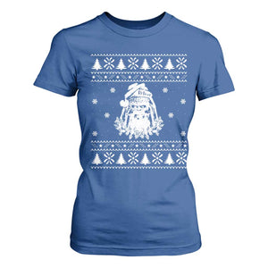 Bigfoot Santa Claus T Shirt For Women Funny Ugly Xmas Sasquatch Lovers TS10 Royal Blue Print Your Wear