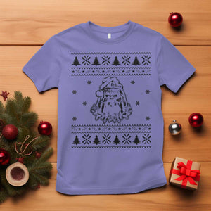 Bigfoot Santa Claus T Shirt Sasquatch Lovers Funny Xmas Ugly TS10 Violet Print Your Wear