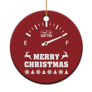 Merry Christmas Shitter's Full Christmas Ornament Funny Ugly Christmas Sweater TS10 Print Your Wear