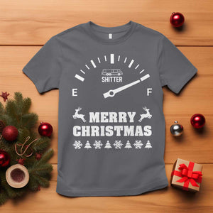 Merry Christmas Shitter's Full T Shirt Funny Ugly Christmas Sweater TS10 Charcoal Print Your Wear