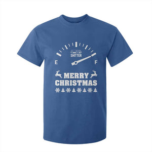 Merry Christmas Shitter's Full T Shirt For Kid Funny Ugly Christmas Sweater TS10 Royal Blue Print Your Wear