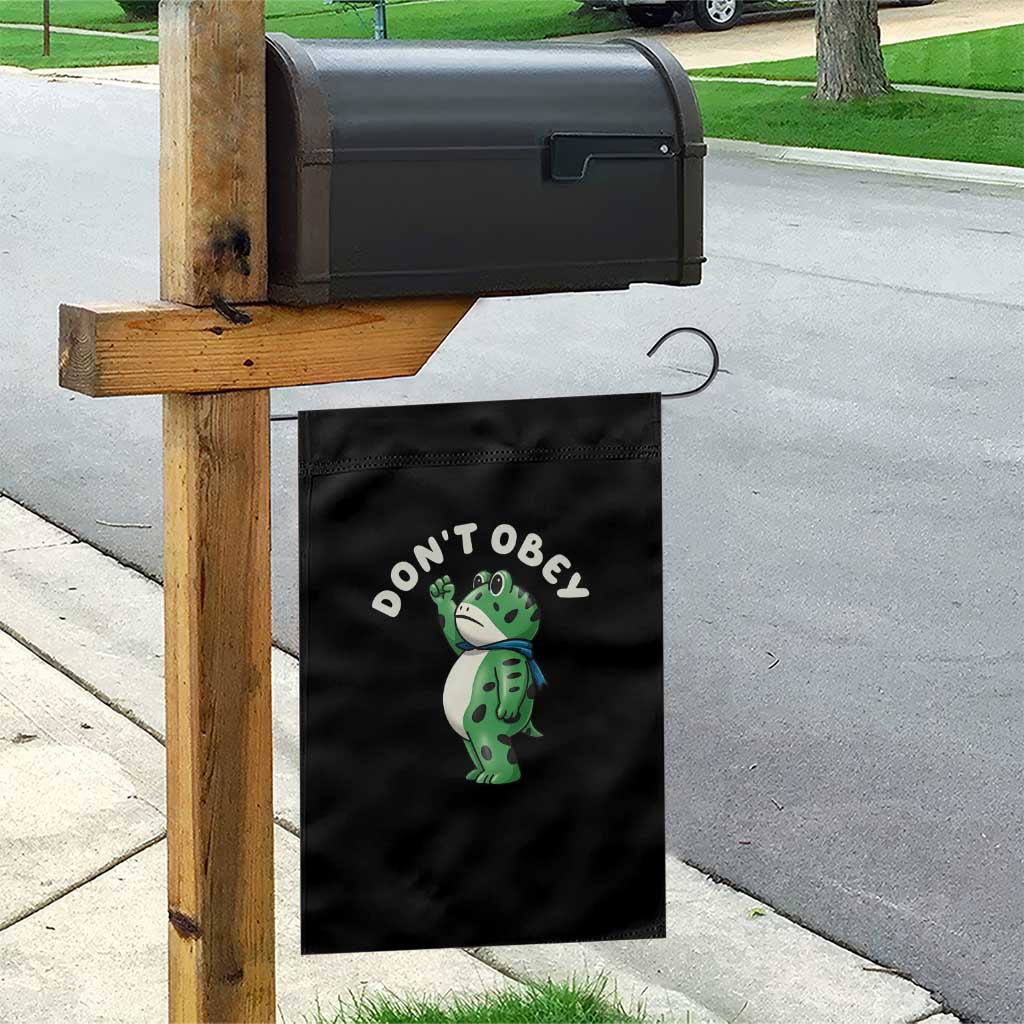 Portland Frog Garden Flag Don't Obey Inflatable Costume Protest TS10 Print Your Wear