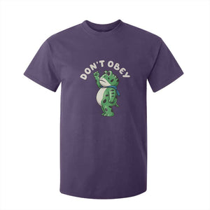 Portland Frog T Shirt For Kid Don't Obey Inflatable Costume Protest TS10 Purple Print Your Wear
