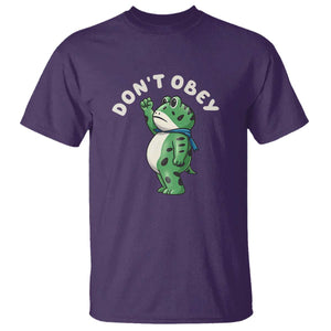 Portland Frog T Shirt Don't Obey Inflatable Costume Protest TS10 Purple Print Your Wear