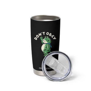 Portland Frog Tumbler Cup Don't Obey Inflatable Costume Protest TS10 Print Your Wear
