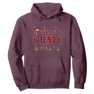 Six Seven Christmas Hoodie Let's get Sendy 7endy Funny 67 6 7 Meme Gen Alpha Slang TS10 Maroon Print Your Wear