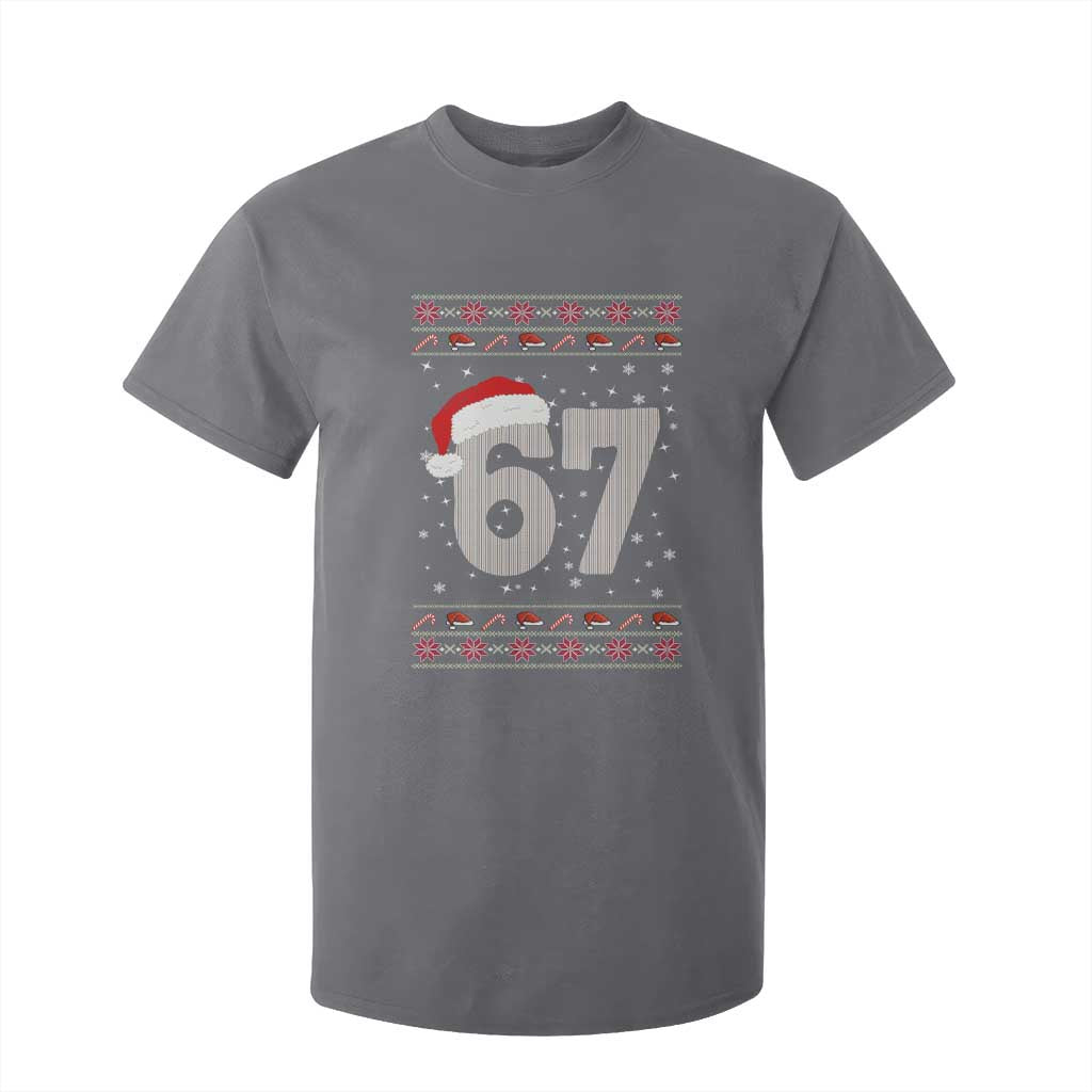 Funny Six Seven 6 7 Meme Ugly Christmas T Shirt For Kid Gen Alpha Slang TS10 Charcoal Print Your Wear