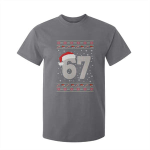 Funny Six Seven 6 7 Meme Ugly Christmas T Shirt For Kid Gen Alpha Slang TS10 Charcoal Print Your Wear