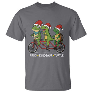 Subtle FDT Christmas T Shirt Frog Dinosaur Turtle Political Satire TS10 Charcoal Print Your Wear