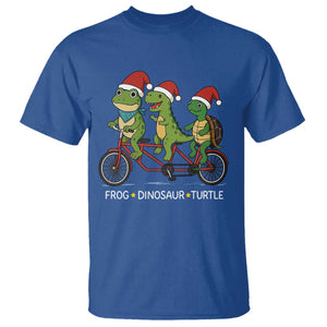 Subtle FDT Christmas T Shirt Frog Dinosaur Turtle Political Satire TS10 Royal Blue Print Your Wear