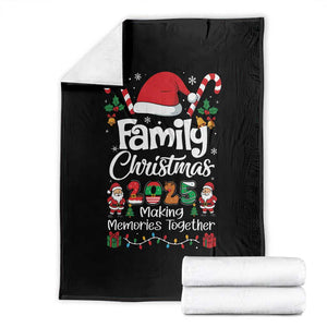 Family Christmas 2025 Throw Blanket Matching Xmas Squad Santa TS10 Black Print Your Wear