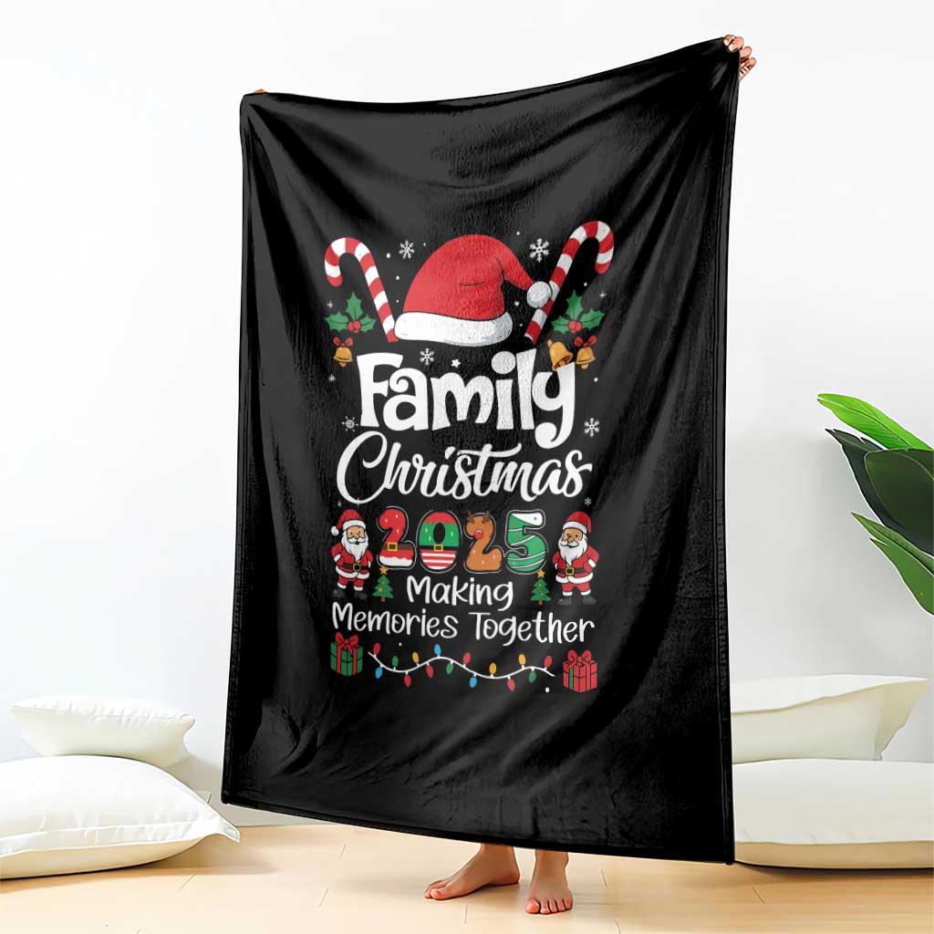 Family Christmas 2025 Throw Blanket Matching Xmas Squad Santa TS10 Print Your Wear