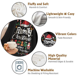 Family Christmas 2025 Throw Blanket Matching Xmas Squad Santa TS10 Print Your Wear