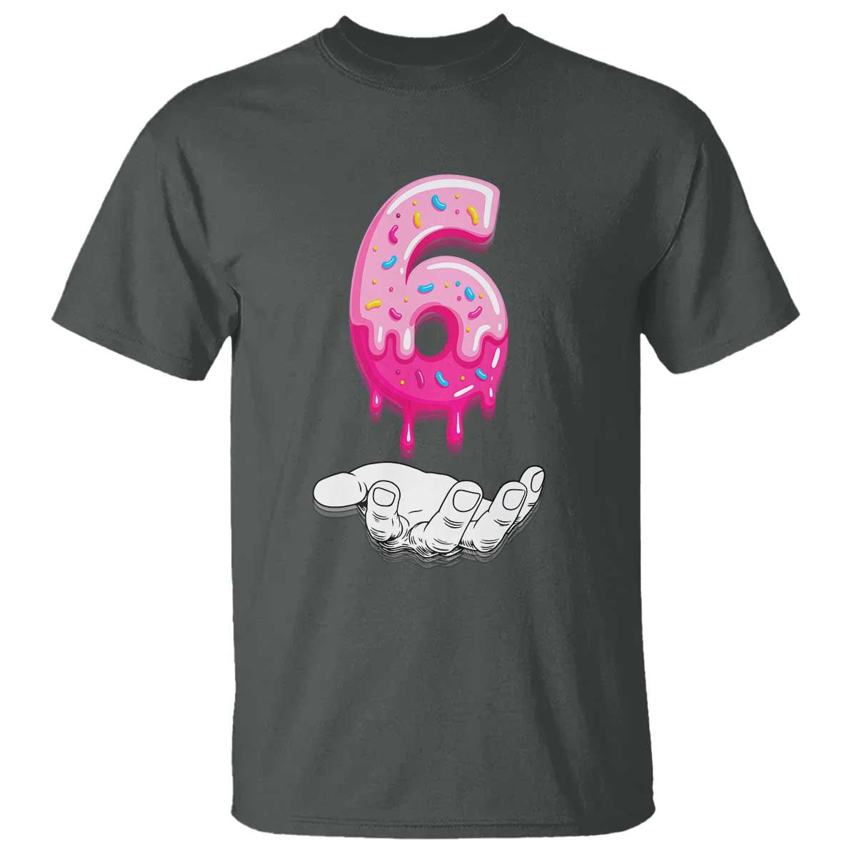 Funny 67 Six Seven Meme Couple Matching T Shirt Number 6 Baseball Ice Cream Drip TS10 Dark Heather Print Your Wear