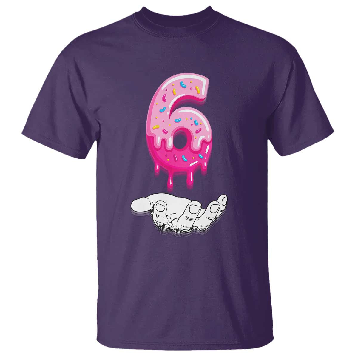 Funny 67 Six Seven Meme Couple Matching T Shirt Number 6 Baseball Ice Cream Drip TS10 Purple Print Your Wear