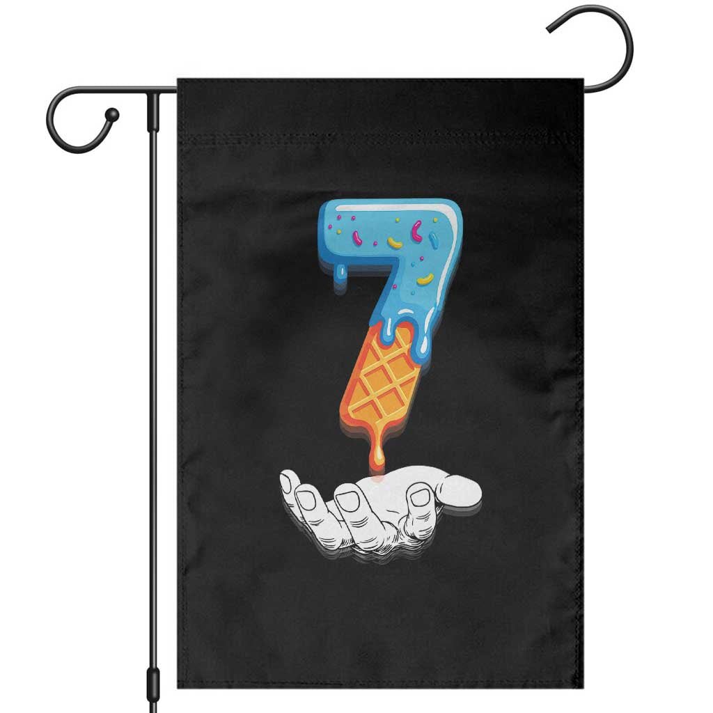Funny 67 Six Seven Meme Couple Matching Garden Flag Number 7 Baseball Ice Cream Drip TS10 Black Print Your Wear