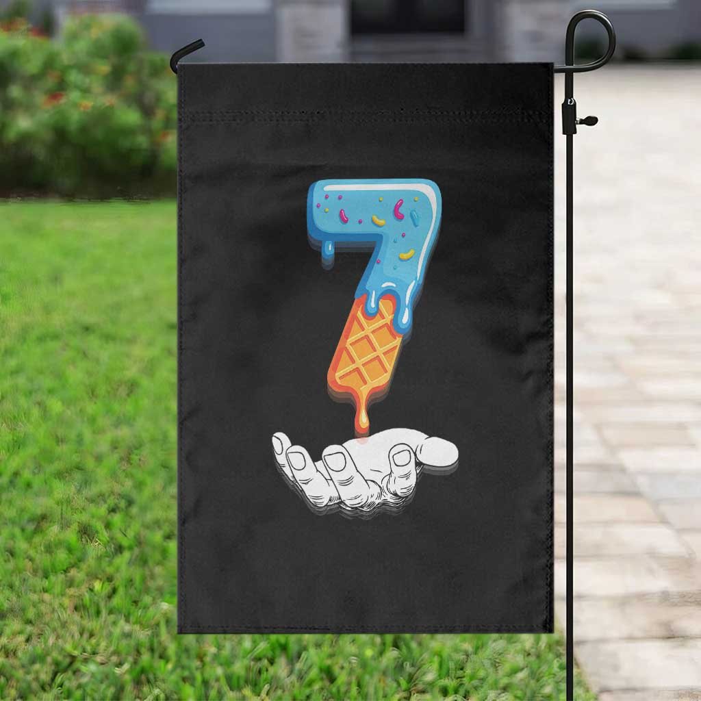 Funny 67 Six Seven Meme Couple Matching Garden Flag Number 7 Baseball Ice Cream Drip TS10 Print Your Wear