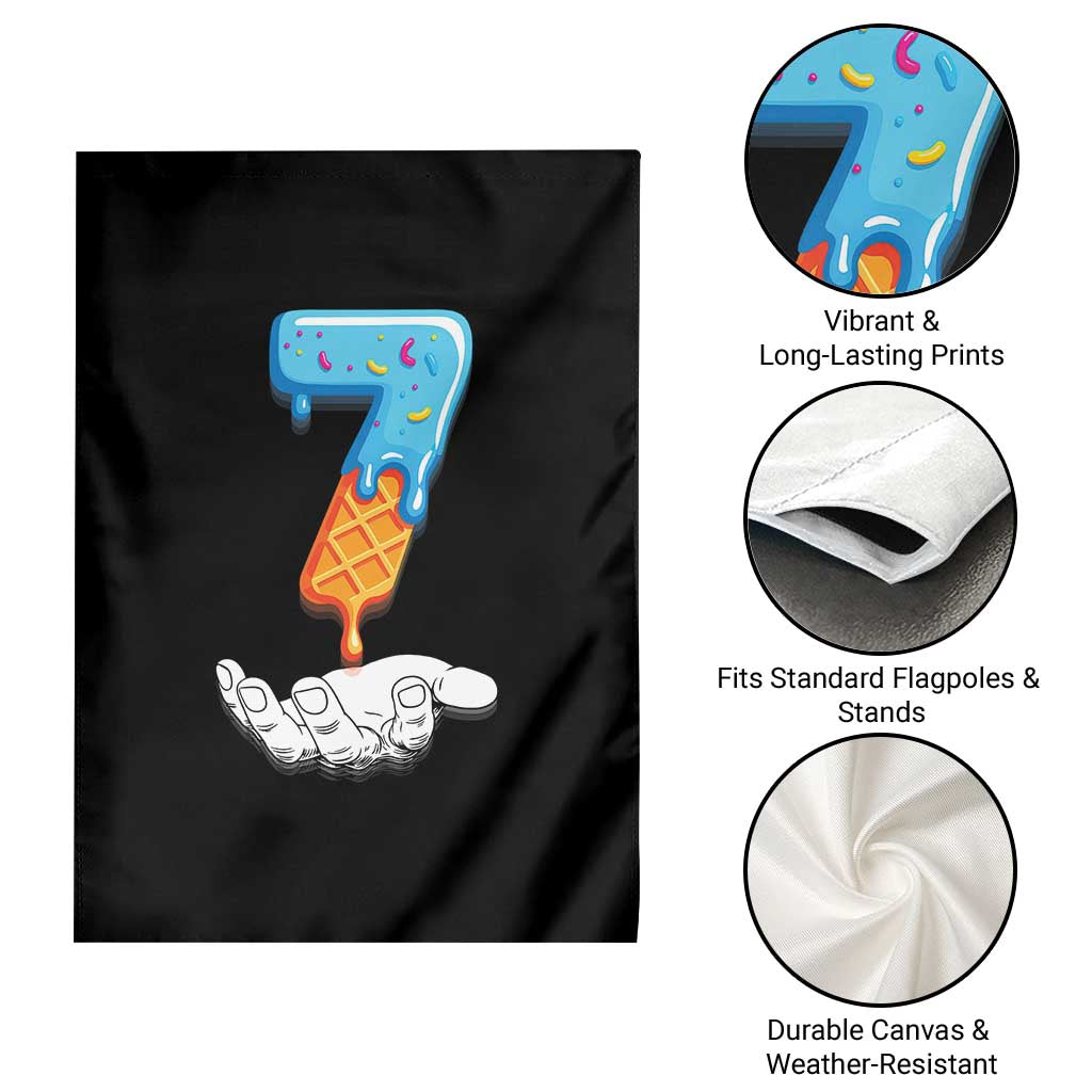 Funny 67 Six Seven Meme Couple Matching Garden Flag Number 7 Baseball Ice Cream Drip TS10 Print Your Wear