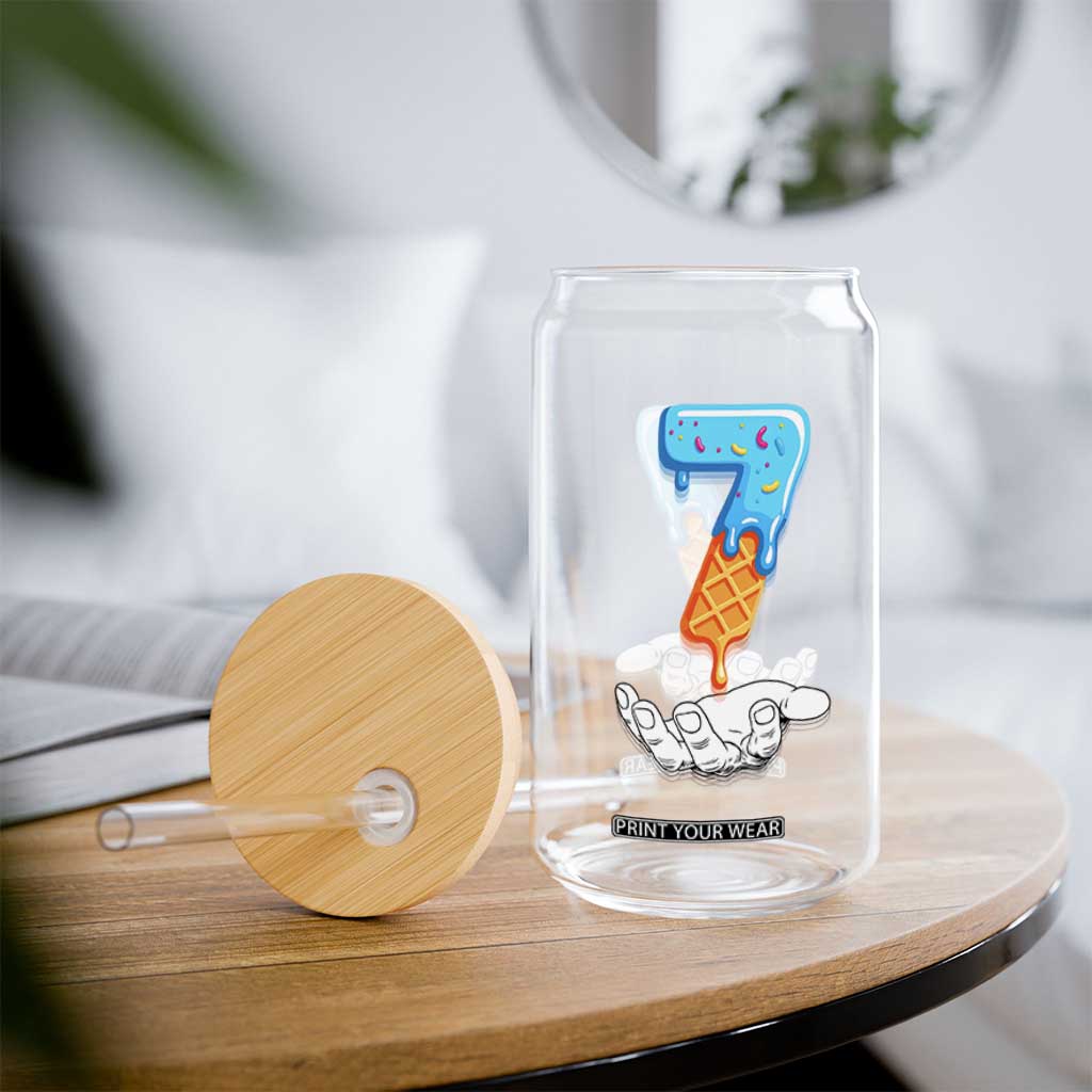 Funny 67 Six Seven Meme Couple Matching Glass Can Number 7 Baseball Ice Cream Drip TS10 Print Your Wear