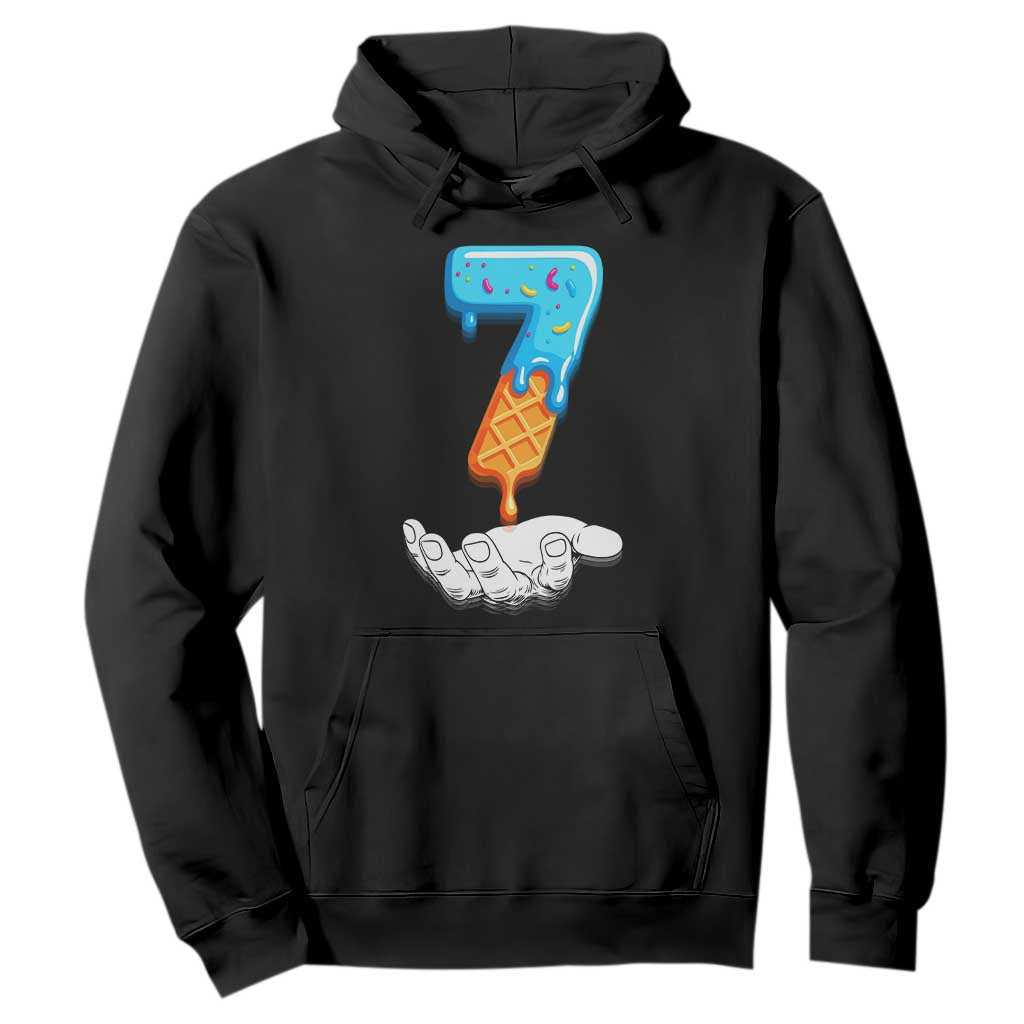 Funny 67 Six Seven Meme Couple Matching Hoodie Number 7 Baseball Ice Cream Drip TS10 Black Print Your Wear