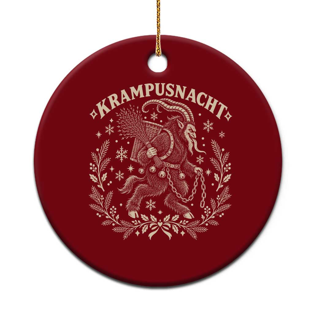 Krampusnacht Goth Krampus Christmas Ceramic Ornament Yule Pagan Dark Folklore Folk Art