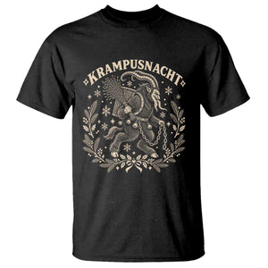 Krampusnacht Goth Krampus Christmas T Shirt Yule Pagan Dark Folklore Folk Art