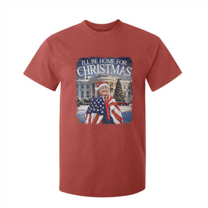 Funny Christmas Trump T Shirt For Kid Ill Be Home For Christmas 2024 White House Daddy's Home TS10 Red Print Your Wear