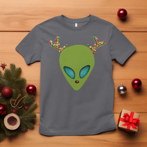 Alien Christmas T Shirt Funny Humans Aren't Real Cute UFO Gift TS10 Charcoal Print Your Wear