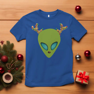 Alien Christmas T Shirt Funny Humans Aren't Real Cute UFO Gift TS10 Royal Blue Print Your Wear