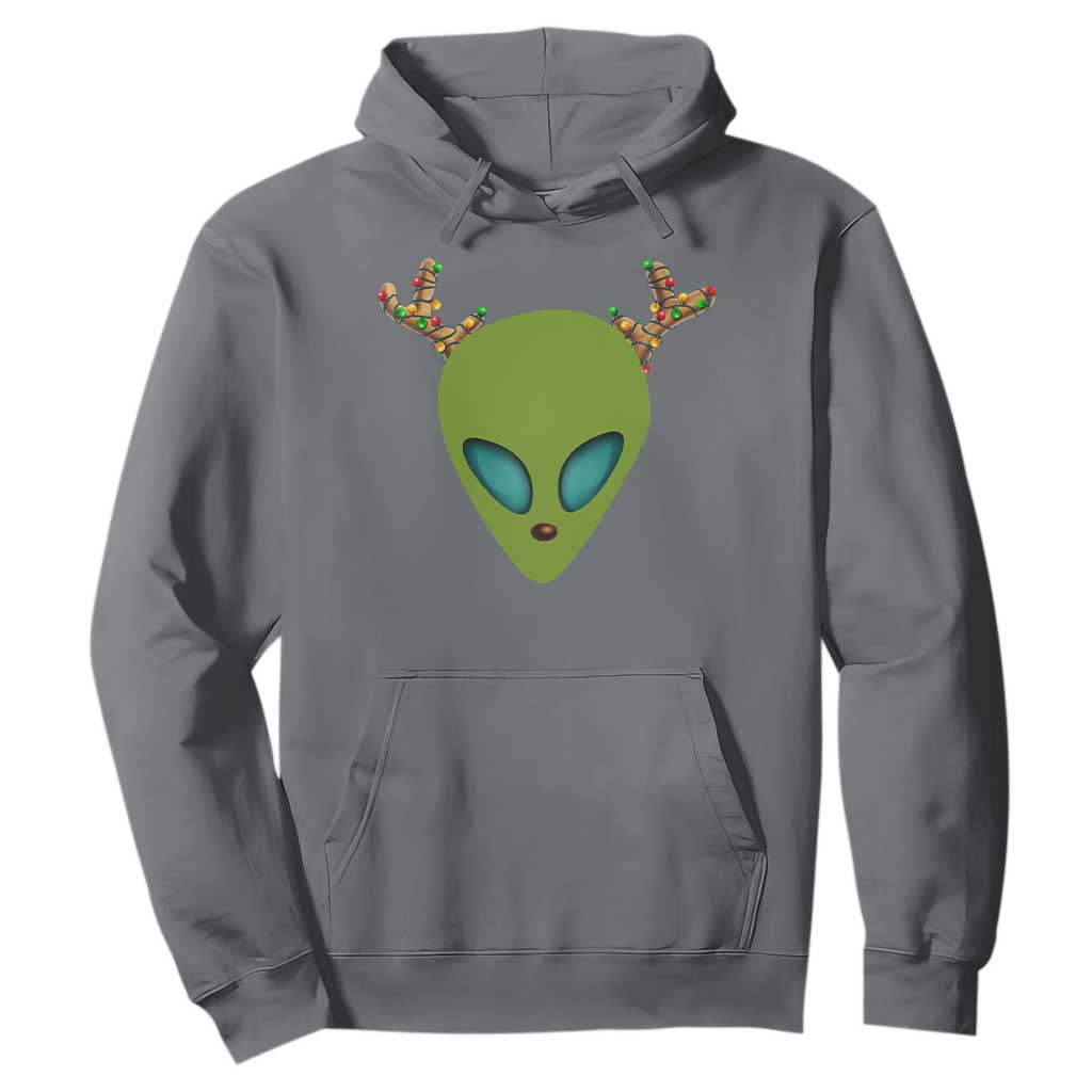 Alien Christmas Hoodie Funny Humans Aren't Real Cute UFO Gift TS10 Charcoal Print Your Wear