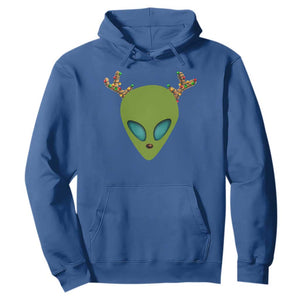 Alien Christmas Hoodie Funny Humans Aren't Real Cute UFO Gift TS10 Royal Blue Print Your Wear
