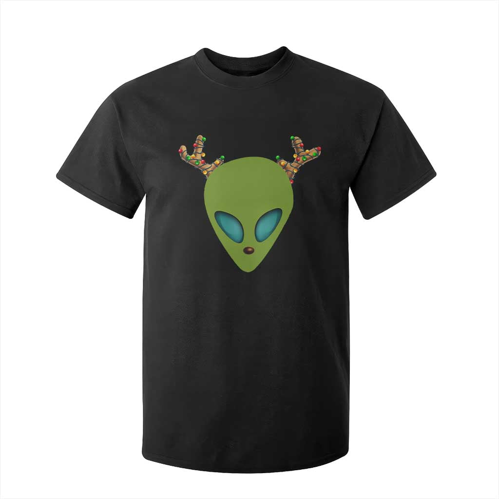 Alien Christmas T Shirt For Kid Funny Humans Aren't Real Cute UFO Gift TS10 Black Print Your Wear