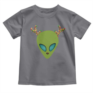 Alien Christmas Toddler T Shirt Funny Humans Aren't Real Cute UFO Gift TS10 Charcoal Print Your Wear