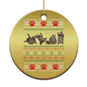 Funny Raccoon Christmas Ornament Funny Gifts For Women Men Raccoon Lovers TS10 Print Your Wear