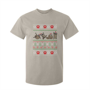 Raccoon Christmas T Shirt For Kid Funny Ugly Christmas TS10 Sand Print Your Wear