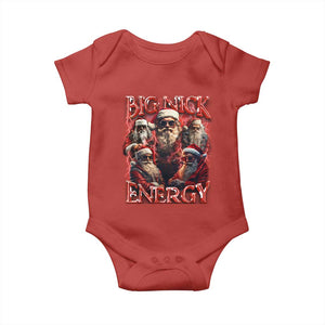 Christmas Santa Baby Onesie Big Nick Energy Bootleg Rap Tee TS10 Red Print Your Wear