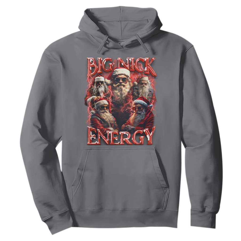 Christmas Santa Hoodie Big Nick Energy Bootleg Rap Tee TS10 Charcoal Print Your Wear