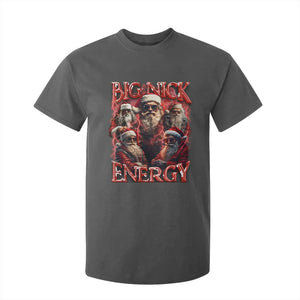 Christmas Santa T Shirt For Kid Big Nick Energy Bootleg Rap Tee TS10 Dark Heather Print Your Wear