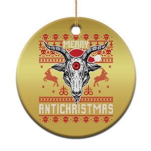 Satan Claus Merry Antichristmas Christmas Ornament Pentagram Ugly Christmas Sweater Evil Pajama TS10 Print Your Wear