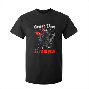 Christmas Krampus T Shirt For Kid Scary Horror Goth Xmas Gruss Von Krampus TS10 Black Print Your Wear