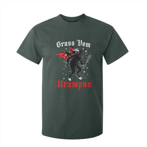 Christmas Krampus T Shirt For Kid Scary Horror Goth Xmas Gruss Von Krampus TS10 Dark Forest Green Print Your Wear