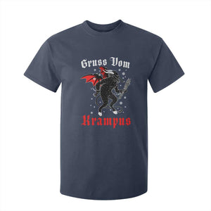 Christmas Krampus T Shirt For Kid Scary Horror Goth Xmas Gruss Von Krampus TS10 Navy Print Your Wear