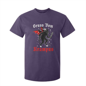 Christmas Krampus T Shirt For Kid Scary Horror Goth Xmas Gruss Von Krampus TS10 Purple Print Your Wear