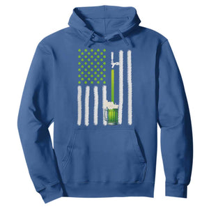St. Patricks Day Irish Beer American Flag Hoodie Brewery Craft Beer TS10 Royal Blue Print Your Wear
