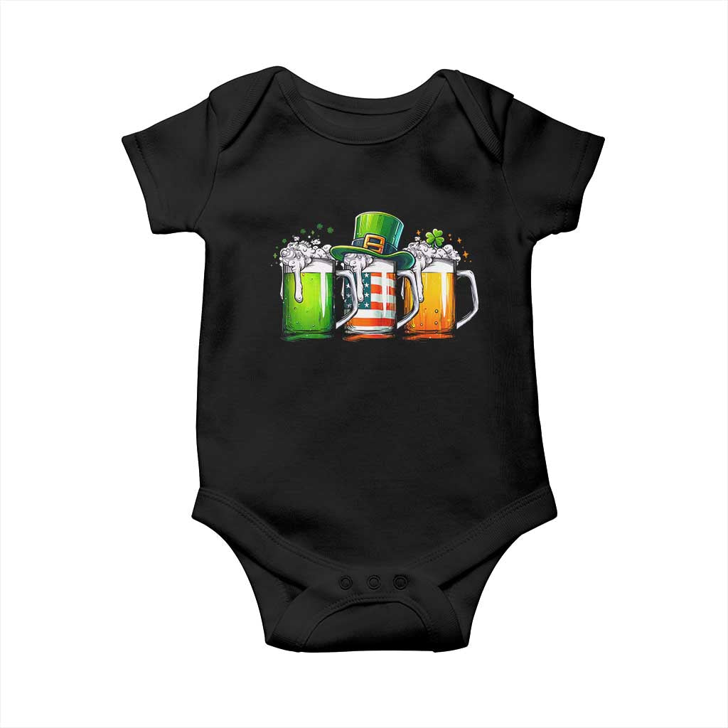 Irish Beer Baby Onesie Ireland St Patricks Day Drinking Party TS10 Black Print Your Wear
