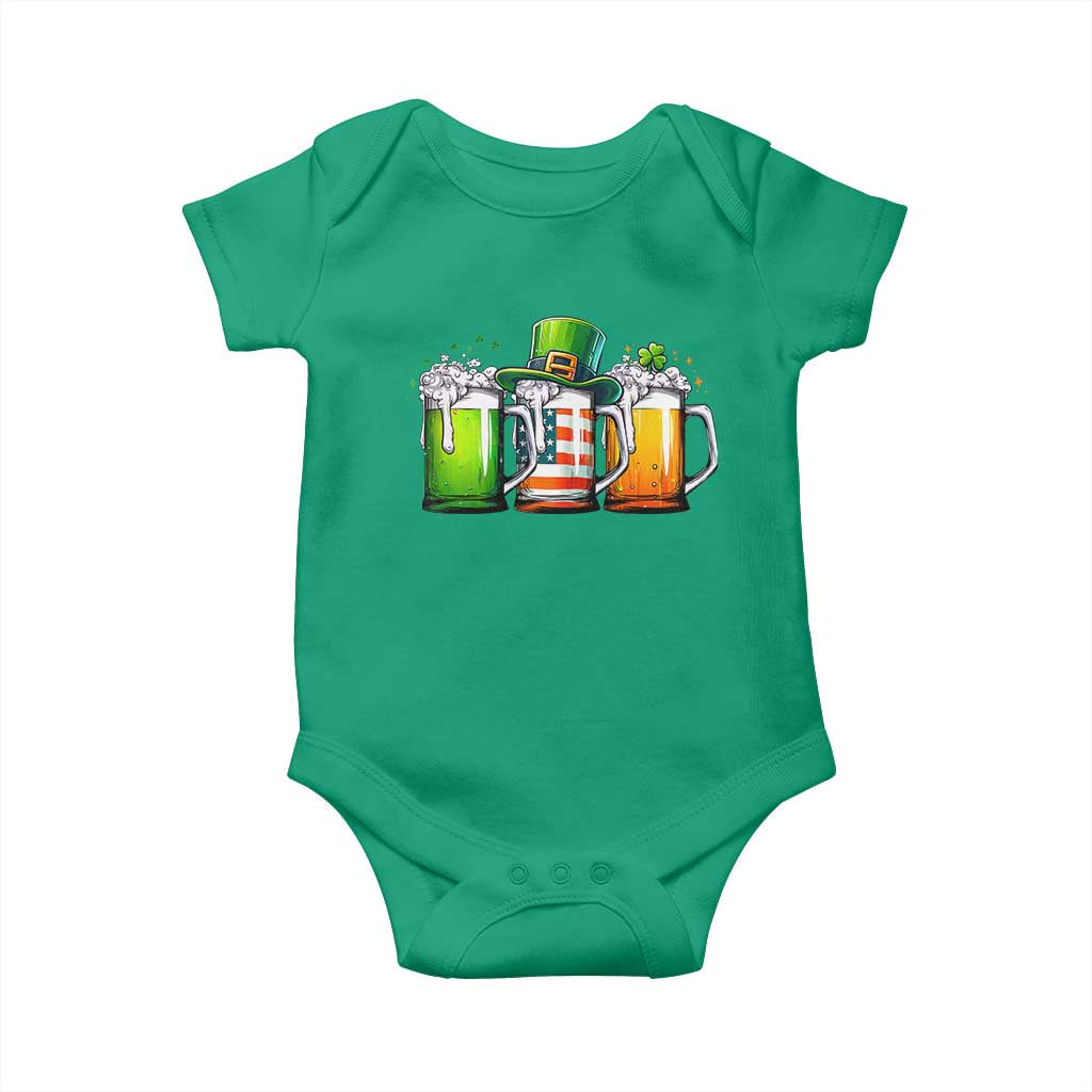 Irish Beer Baby Onesie Ireland St Patricks Day Drinking Party TS10 Irish Green Print Your Wear